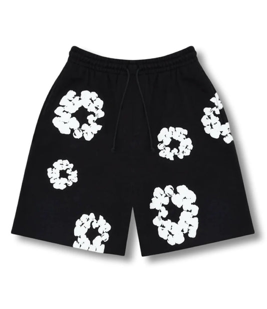 "Flower Shorts" Black