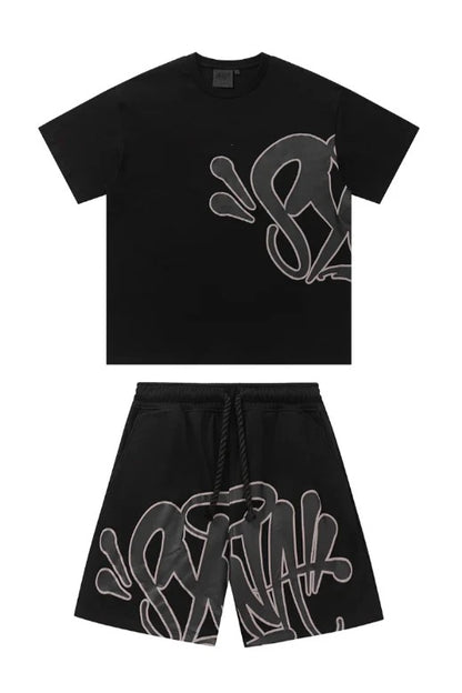"Graffiti" Short set black