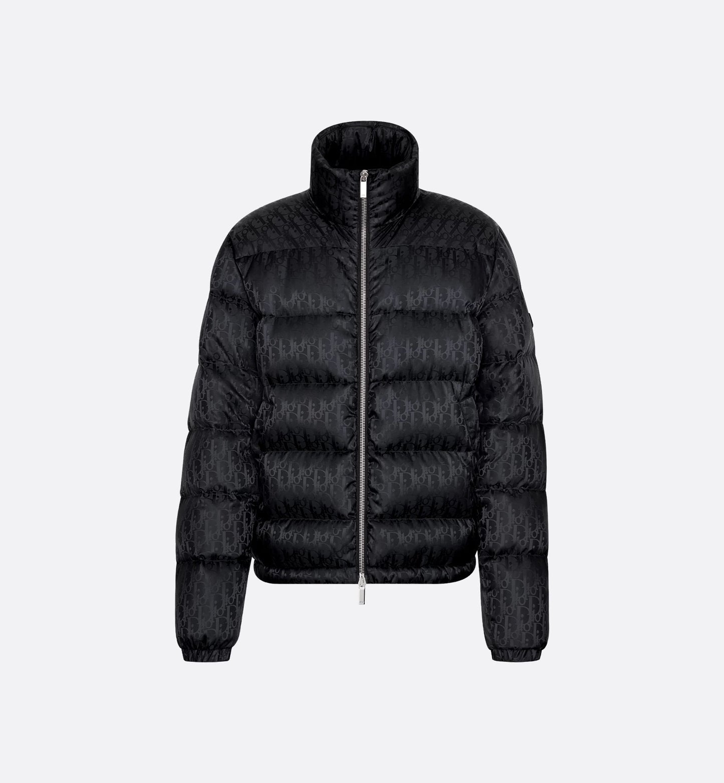 "D" Oblique Puffer Schwarz