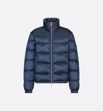 "D" Oblique Puffer Blau
