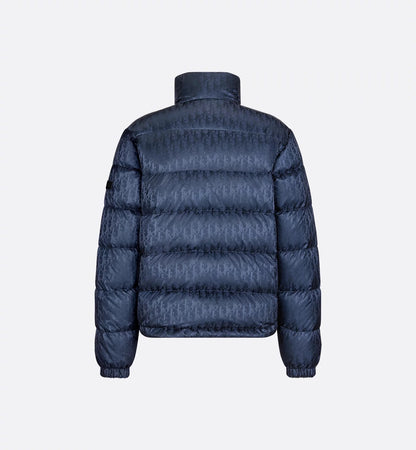 "D" Oblique Puffer Blau