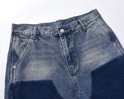 Belleza Blue Carpenter Shorts