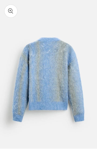 "Brushed Blue" - Knitted Sweater