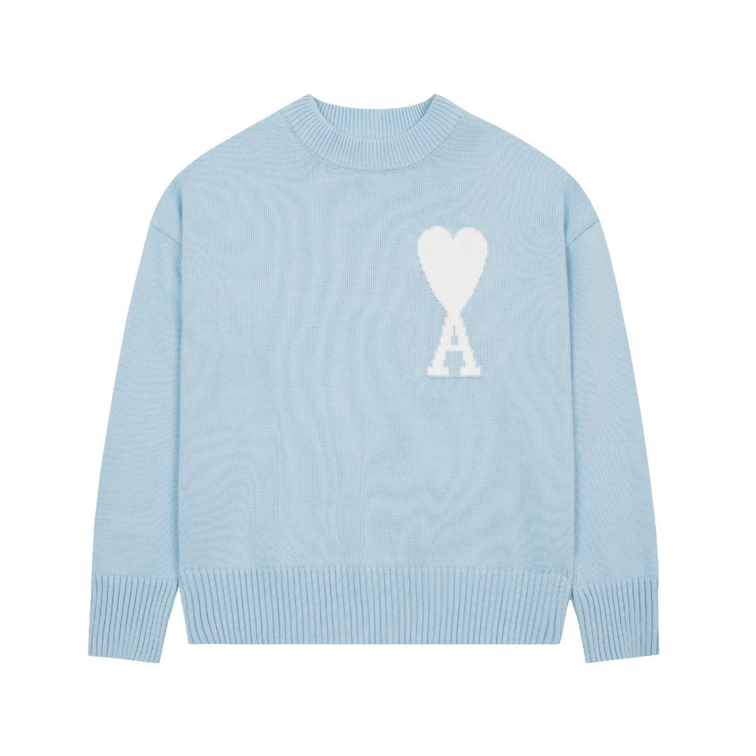 "HEART" - SWEATER BABYBLUE (UNISEX) Lg