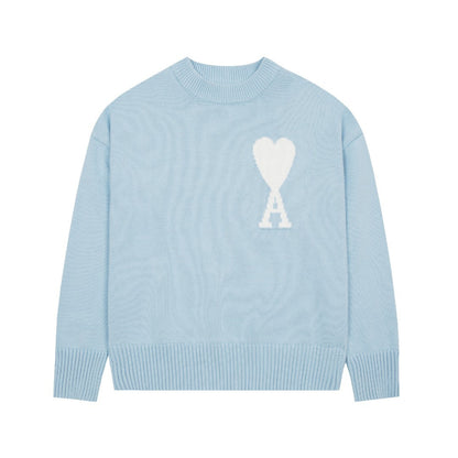 "HEART" - SWEATER BABYBLUE (UNISEX) Lg
